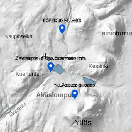 Lapland Landscape With Nature View, Sauna, Fireplace & Kitchen, Yllaes, Aekaeslompolo, Borealis Village Chalet