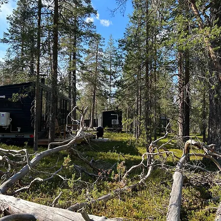 Lapland Landscape With Nature View, Sauna, Fireplace & Kitchen, Yllaes, Aekaeslompolo, Borealis Village Äkäslompolo