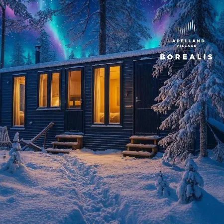 Lapland Landscape With Nature View, Sauna, Fireplace & Kitchen, Yllaes, Aekaeslompolo, Borealis Village * Äkäslompolo