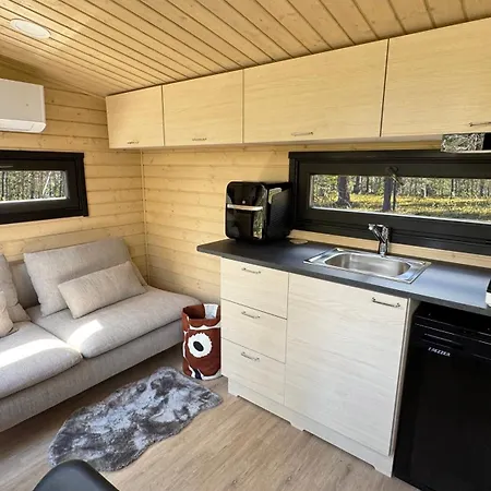 Lapland Landscape With Nature View, Sauna, Fireplace & Kitchen, Yllaes, Aekaeslompolo, Borealis Village *