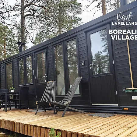 샬레 Lapland Landscape With Nature View, Sauna, Fireplace & Kitchen, Yllaes, Aekaeslompolo, Borealis Village *