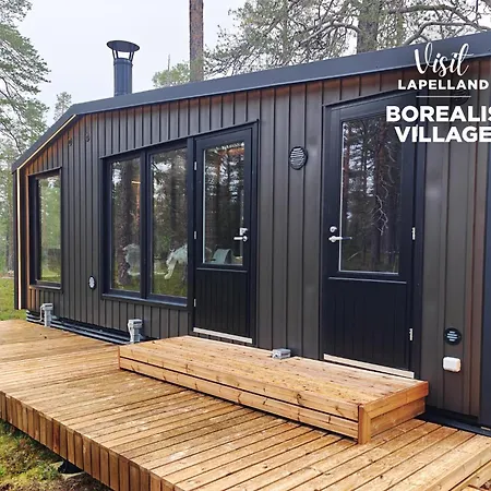 샬레 Lapland Landscape With Nature View, Sauna, Fireplace & Kitchen, Yllaes, Aekaeslompolo, Borealis Village Äkäslompolo