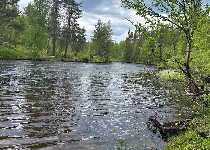 Lapland Landscape With Nature View, Sauna, Fireplace & Kitchen, Yllaes, Aekaeslompolo, Borealis Village