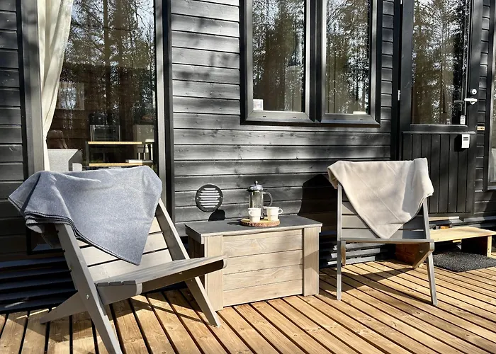 Lapland Landscape With Nature View, Sauna, Fireplace & Kitchen, Yllaes, Aekaeslompolo, Borealis Village Äkäslompolo