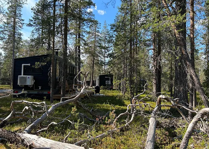 Lapland Landscape With Nature View, Sauna, Fireplace & Kitchen, Yllaes, Aekaeslompolo, Borealis Village Äkäslompolo