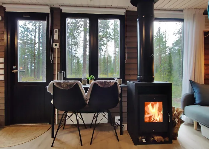 Alpstuga Lapland Landscape With Nature View, Sauna, Fireplace & Kitchen, Yllaes, Aekaeslompolo, Borealis Village Äkäslompolo