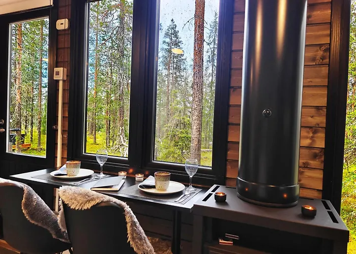 Alpstuga Lapland Landscape With Nature View, Sauna, Fireplace & Kitchen, Yllaes, Aekaeslompolo, Borealis Village Äkäslompolo
