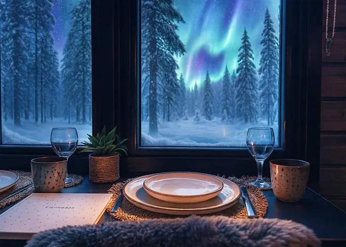 Lapland Landscape With Nature View, Sauna, Fireplace & Kitchen, Yllaes, Aekaeslompolo, Borealis Village * Äkäslompolo